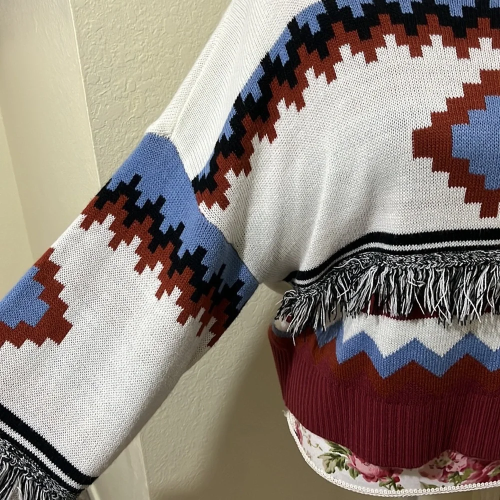 Chelsea and violet Tribal print sweater - Picture 5 of 10